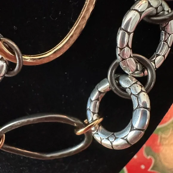 Brighton Elegant Gold and Silver Chain Necklace - Picture 4 of 5